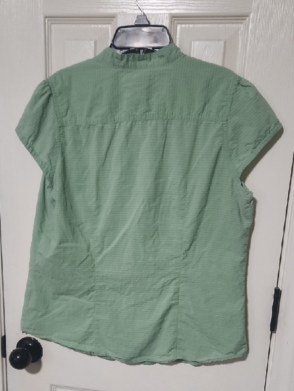 Columbia Light Sage Green Short Sleeve Button-Front Shirt - Picture 4 of 4